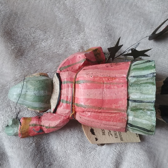 Vintage 1991 House of Hatten enchanted forest lady elf ornament - Picture 3 of 9